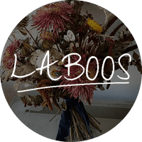Laboos Flowers logo, RedDeskCo partner in Peckham